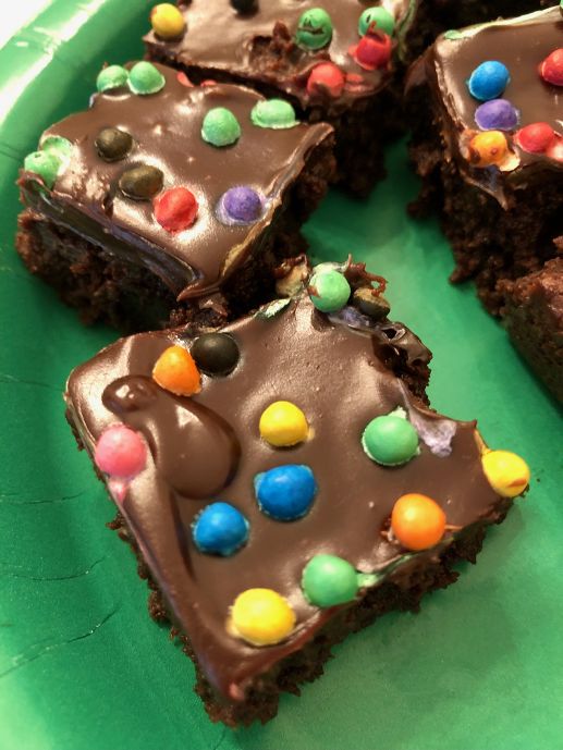 Ganache-Stuffed Cosmic Brownie Cookies